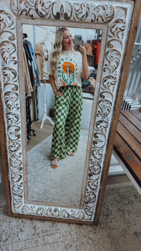 Green Checkered pants