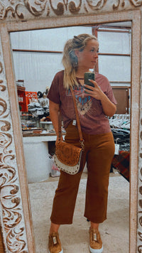 Camel Crop Jeans