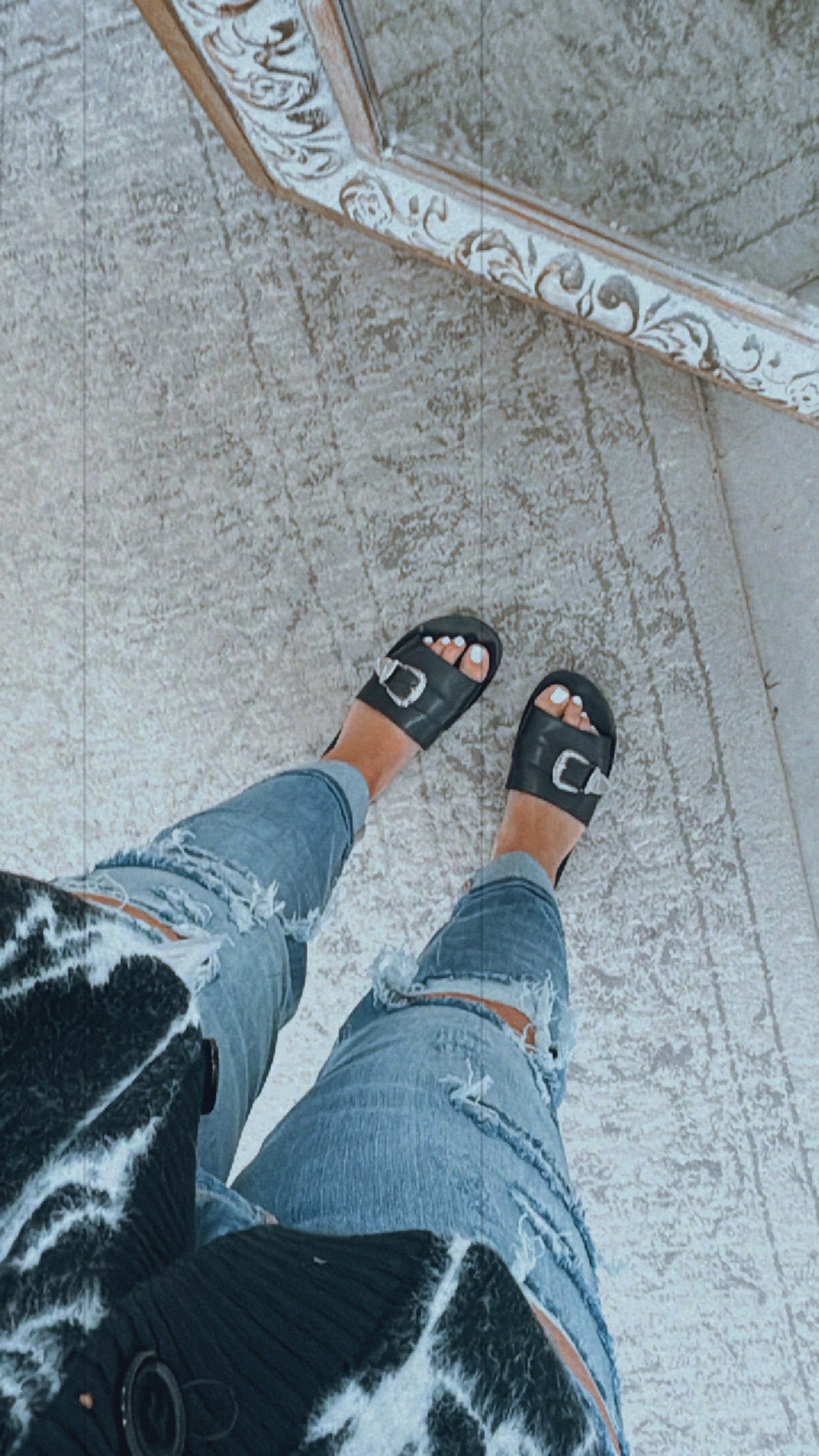 Buckle black Sandals