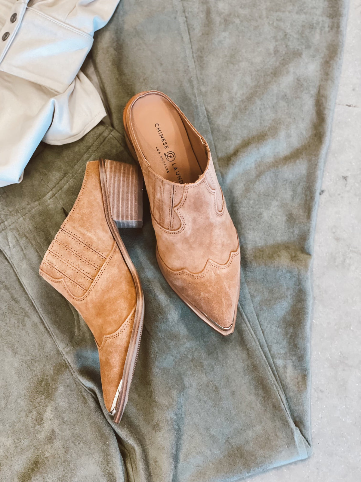 Brown Micah Suede Mules