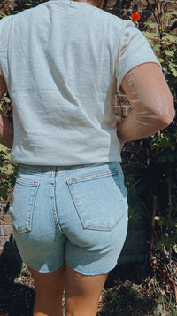 JUDY BLUE HW LIGHT DISTRESSED SHORTS