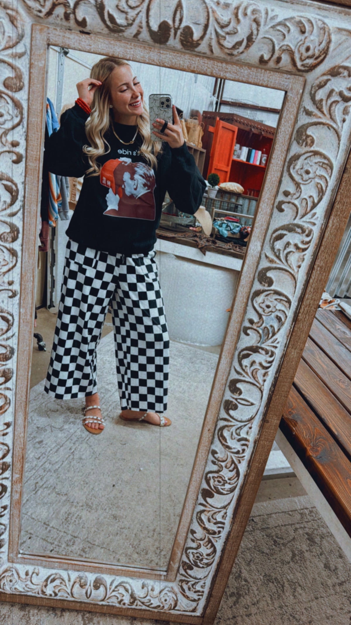 Checkered pants