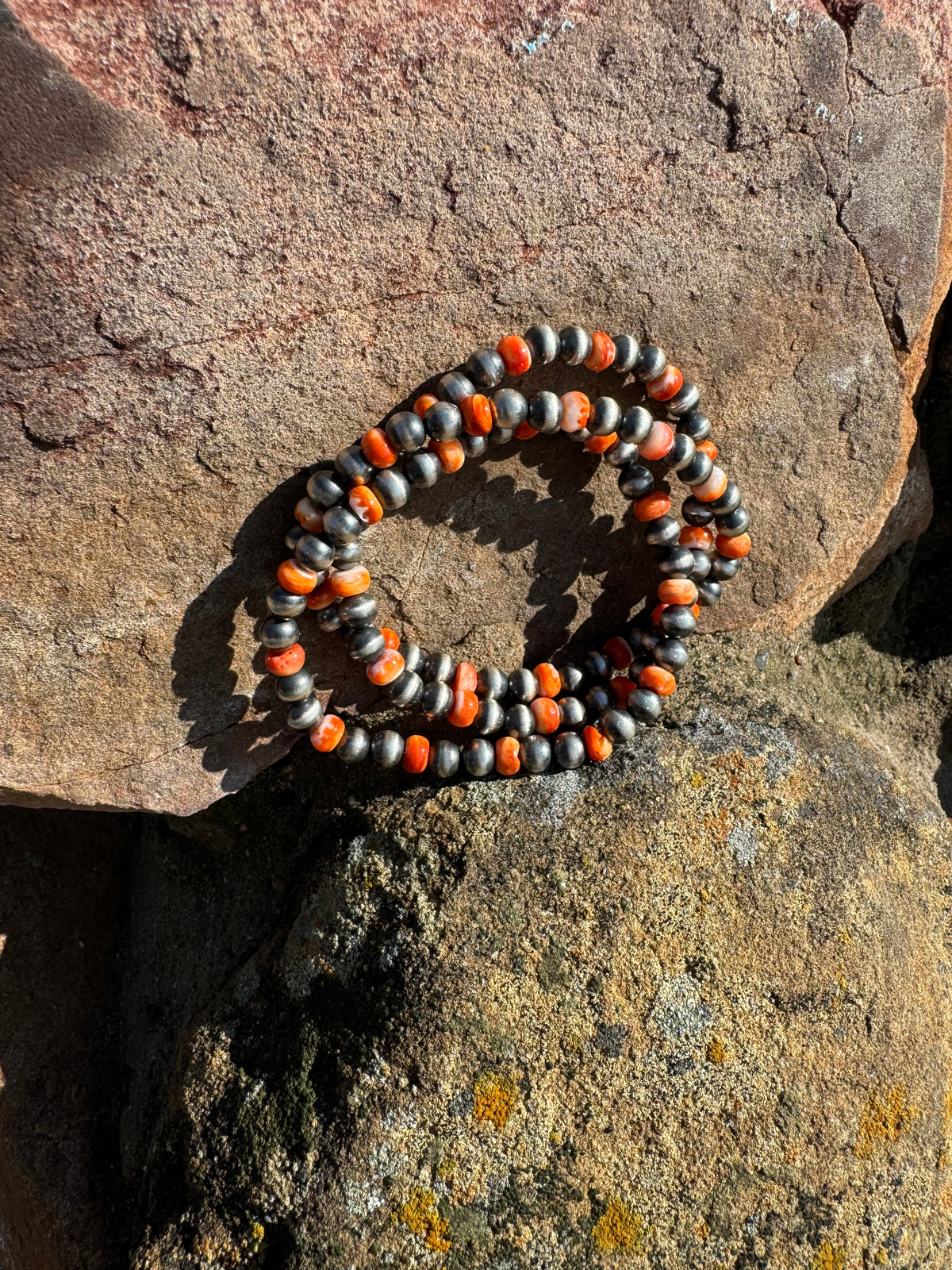 Spiney and Navajo Bead Bracelets