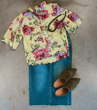 Sunshine floral top