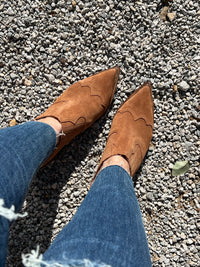 Brown Micah Suede Mules