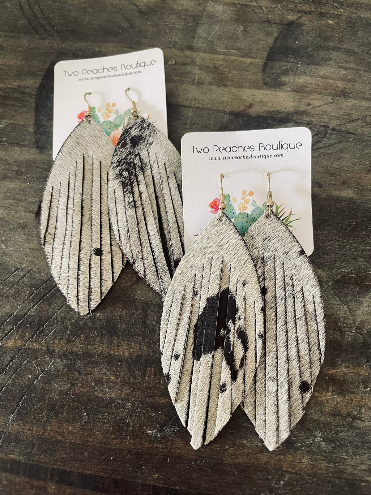 Fringed Hide Earrings