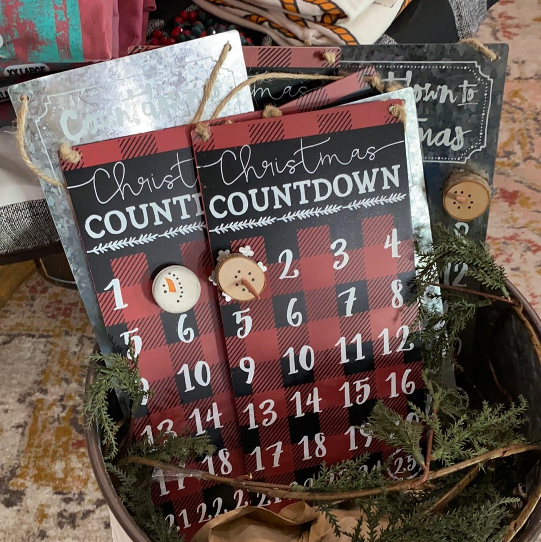 Countdown to Christmas Sign