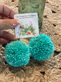 Pom Earrings