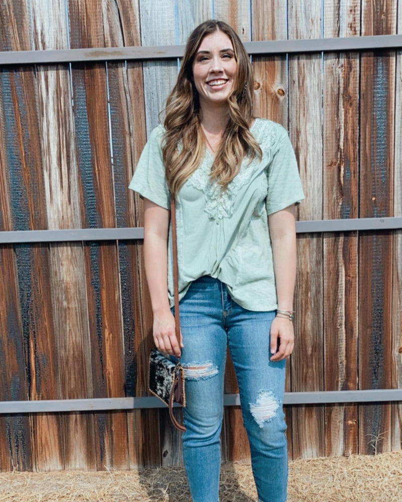 Soft Sage Top